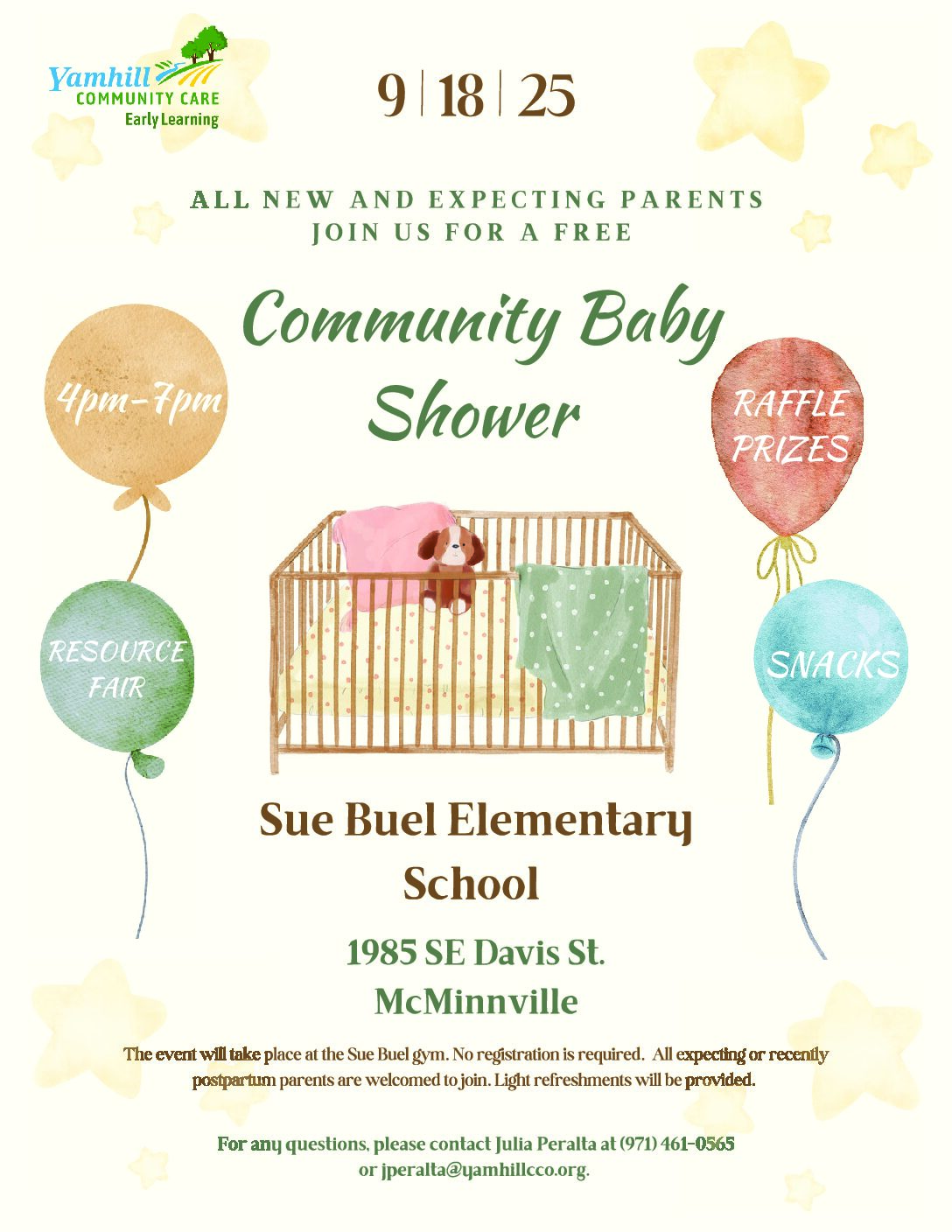 Free Community Baby Shower / Baby Shower Comunitario Gratuito